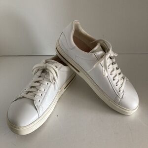 Birkenstock Women's Bend Low Top Sneakers Shoes White EU38 US7/7.5 Almond Toe